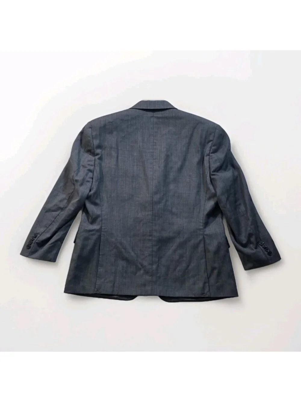 Ralph Lauren Blazer Men US 42S Gray Wool 2B 2V Lined SB Business Edgy Minimalist